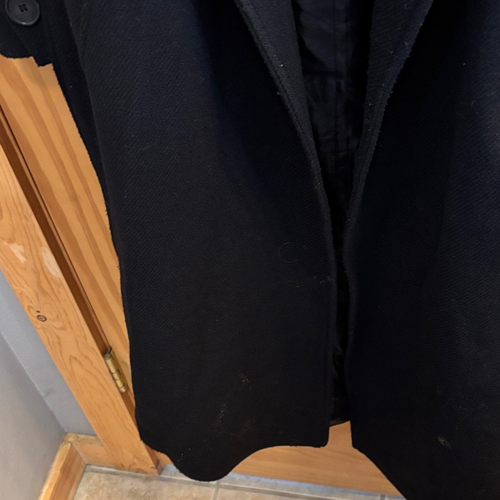 Zara Elegant Black Wrap Coat - Picture 8 of 12